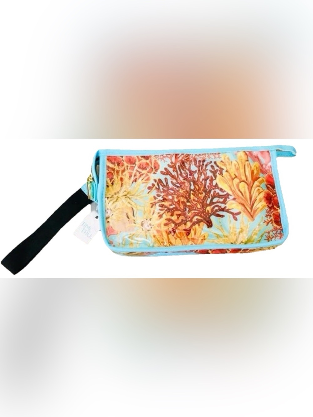 NWT Time and Tru SEA CORAL Cosmetic MAKE-UP BAG